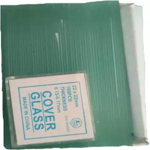MUHWA 50PCS 블랭크 현미경 슬라이드 및 22mm 정사각형 커버 유리7101 비동결