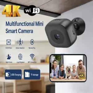 미니 4K HD 카메라 WiFi 무선 모니터링 보호 원격 모니터 캠코더 비디오 감시 스마트 홈 2026
