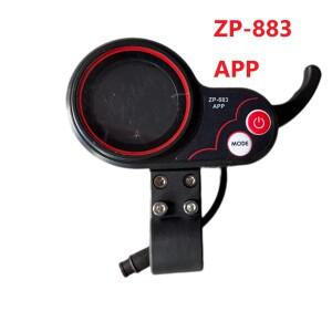 ZP-883 APP 스로틀 액셀러레이터 6핀 디스플레이 스쿠터 대시보드 휴대용 전동 부품 교체