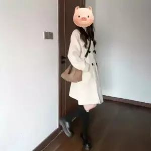 무천도사 여자 여사친 하프 모직 빈티지 애쉬 칼라 코트 루즈핏 슬림핏 KKE1