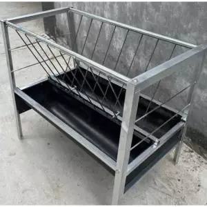 염소 먹이통 철제 양 컨베이어 가죽 바닥 가축 사료통 100cm