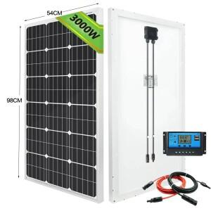3000W 태양광 패널 18V 고효율 3KW 휴대용 파워 뱅크 유연한 충전 야외 전지 배터리 가정용 RV 캠핑용