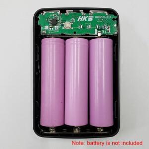 초고속 파워 뱅크 쉘 수납함 박스  배터리 없는 아이폰호환용 18650 케이스 팩  3 USB 마이크로 5V  개