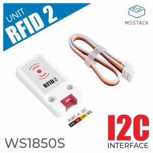 M5Stack 공식 미니 소형 RFID 2 리더/라이터 장치(WS1850S)
