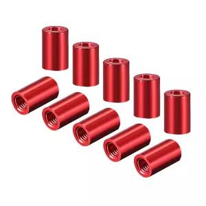 ucell 원형 알루미늄 스탠드오프 컬럼 스페이서 M310mm RC 비행기용 FPV 쿼드콥터 CNC Red 10pcs