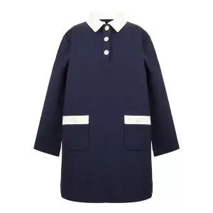 봉쁘앙 키즈 폴로 칼라 컨트라스트 포켓 원피스 W05GDRW00062 070
