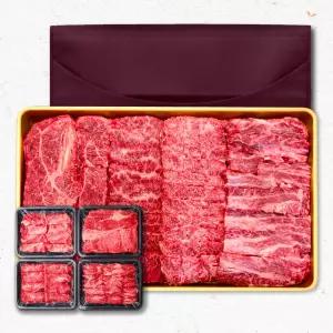 [선물세트] 1++한우 No.9 프리미엄 모듬구이 선물세트 1.5kg 명품지함