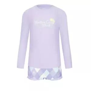 매장정품 ARENA 아레나 여 아동 퍼즐 래쉬가드 세트 A6BG1GS03 ( LAV ,WHT ) 1615174