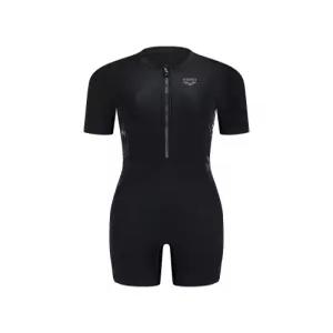 아레나 블랙앤블랙 3부 반신 반신슈트 A6SL1LI07BLK 원피스수영복 숏슬리브 A61
