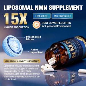 TOTARIA LIPOSOMAL NMN 보충제 프리 NAD COQ10 에너지 PQQ 노화 수준 1000MG TMG 필러 CGMP ALA 세포 지원 케르세틴 60캡슐 건강한