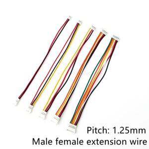 5피스 JST 1. 25mm 남성 여성 연장 와이어 2p 3p 4p 5p 6p 더블 헤드 공기 연결 케이블 쌍 플러그 전자 터