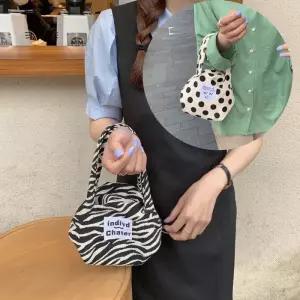 [룽스_62]복조리 호피 얼룩 지브라 복조리 패턴 가방