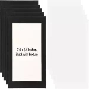 uxcell 5팩 골판지 액자 9.8 x 11.8 인치 포토월 디스플레이 종이 드로잉 아트워크 갤러리 벽 전시회 블랙