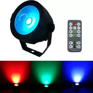 SHEHDS 무대 PA 조명 LED 30W COB 워시 RGB 3in1 파티 리모컨과 DMX 제어 기능이 있으며