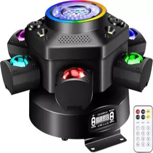 어비스 터널 빔 효과가 있는 Sklydron 무빙 헤드 DJ 조명 540°X 및 180°Y 멀티 회전 링 라이트가 6암