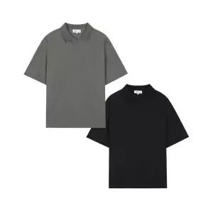 [지이크]S/S 와플카라 시어서커 반팔 루즈핏 남성 티셔츠 2종 (PGIBD8026) 602257Moony