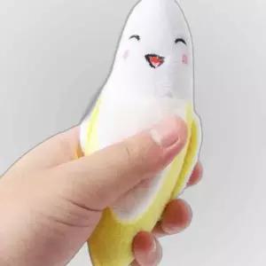 장난감 봉제 인형 바나나 모양 강아지 삑삑이 강아지
