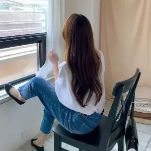 여성용 워싱 데님 팬츠 히든밴드 스판 데이즈 바지_25207672_588872