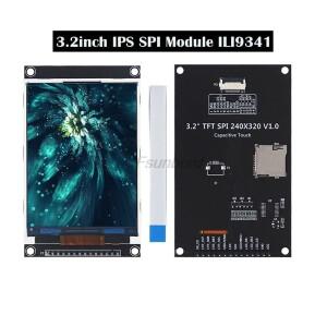 LCD 정전식 터치 스크린 TFT 디스플레이 모듈 마이크로 카드 슬롯 업그레이드 IPS 5V 240X320 4W-SPI 직렬