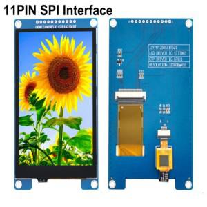 SPI TFT LCD 정전식 터치 스크린 PCB 보드 ST7796 IC GT911 320RGBx 480 8 비트 16 병렬 3.5 인치 11P 20P