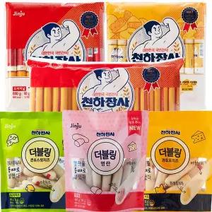 진주햄 천하장사 100개 더블링 치즈 오리지널 소세지 모음