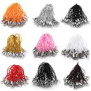 왁스실 50PCS 와이어 휴대 전화 끈 로프 링이 키 한 대 트 재료에 펜 링 점프 던 수제 체인