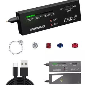 HMKIS 다이아몬드 테스터 USB로 구동 0025ct 이상에 적용 가능한 간편한 주얼리 초보자 및 가를 위한