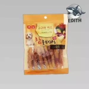 영양만점 고구마 연어 스틱 100g 애견간식