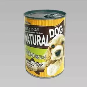 내츄럴독 닭고기 치킨비프 캔 400g 강아지 X3개 간식
