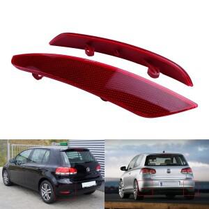 ANGRONG 2x 2009-2013 VW Golf 6 MK VI 레드 렌즈 후면 범퍼 리플렉터 어셈블리 오른쪽  왼쪽