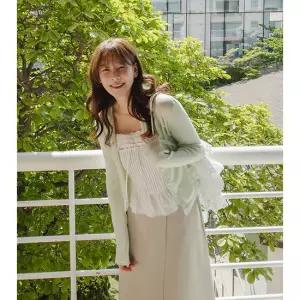 [닌나난나] 알프레도 물결 레이스 가디건