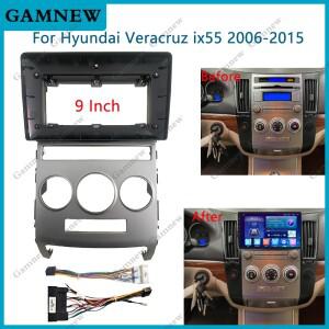 현대 베라크루즈 ix55 2006- 자동차 라디오 근막 안드로이드 GPS MP5 스테레오 플레이어 2 Din 헤드 유닛