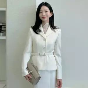 (지고트) 커버드 버튼 오픈 칼라 재킷 JS2B0JK422