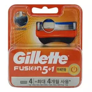 저자극 질레트 퓨전 파워 면도날(4입)(공식수입품)