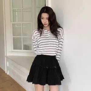 [하프클럽/]여성 리본 티어드 사랑스러운 일상 미니스커트