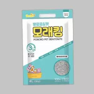 베이비파우다향 모래 모래킹 4L 펫 고양이