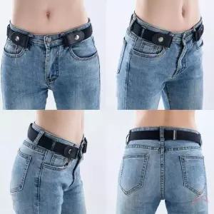 [룽스_62]탄성 남성 허리줄이기 벨트 고무줄벨트 블랙