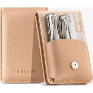MR GREEN 스테인 핀셋으로 독일 업그레이드된 미끄럼 방지 세트 네일 파일과 4PCS
