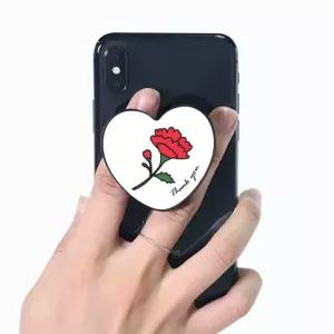 휴대폰 거치대 카네이션 휴대폰거치대 가방 가죽 미니 손가락 이어폰 정리 젤리 주머니 코팅