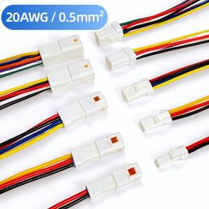 JST JWPF 방수 IP67 20AWG0.5mm² 커넥터 23468핀 자동차 바이크 오토바이 전기 자전거 배터리 센서 하네스