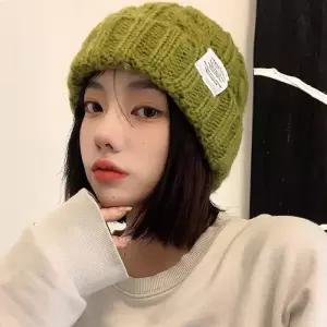 [룽스_62]꾸안꾸 골지 니트 퍼귀달이모자 비니 방한 코디