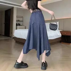 여성 치마 롱 봄 빈티지 필수템 언밸런스 A라인 인기1