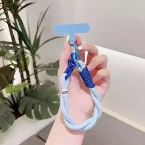 체인타이 핸드폰 손목 스트랩 홀더 로프 태그 2p 블루-WFO9OZY