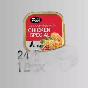 영양만점 순 닭고기 캔 24개 상자 간편 간식