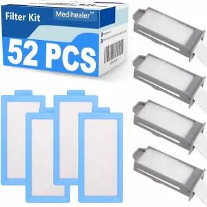 드림스테이션 2용 52PCS CPAP 필터 - 2와 호환되는 교체 사전 조립 4개 꽃가루 22개 초미세 포함