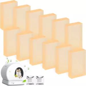 MeoWant MW-SC01 / LB02 자가 청소 고양이 화장실 360 냄새 잠금 변기 제거 젤과 호환되는 12팩 모래 상자