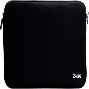 ZAGG - 12인치 노트북 슬리브 케이스 네오프렌 태블릿 소프트 커버백 구글 크롬북 최대 블랙