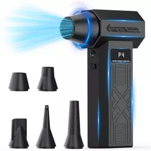 압축 공기 더스터 - 키보드 카메라 PC 구 자동차 실내 및 가정 실외 더스팅용 충전식 전기 송풍기 280 000