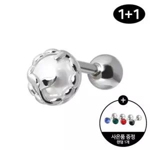 [미니아트] 써지컬 스틸 진주 테일 고래꼬리 패션 피어싱 1+ 1