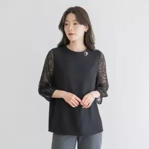 엄마옷 마담4060 [클래씨마담]쟈가드시스루소매블라우스 -QBL2605025-